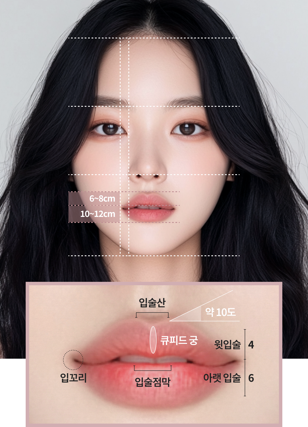 리엔장 입술필러 황금비율 모델 이미지 모바일