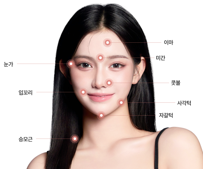 리엔장 보톡스 시술 부위